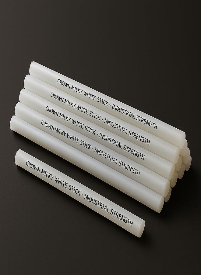 كراون غراء كراون ميلكي وايت الساخن | لصق قوي للاستخدام المنزلي والمهني | لون أبيض | 220 مم × 11 مم | عبوة من 20 - Image 1