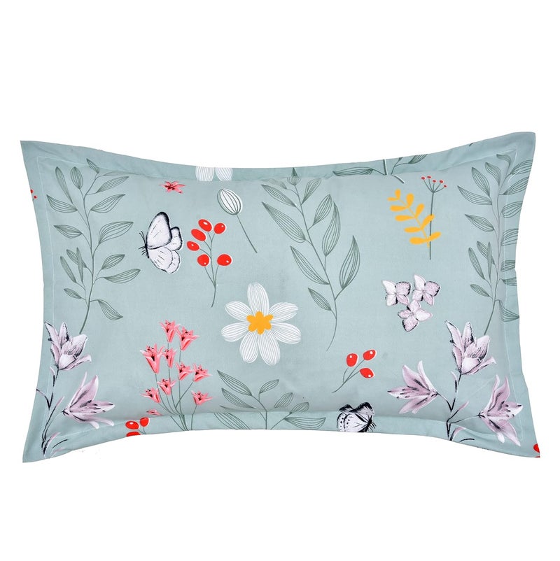 Umi Super Soft Brushed Microfiber Cotton Double Bedsheet with 2 Pillow CoversBedsheet 90X100Inches Pillow Cover 17X27CM