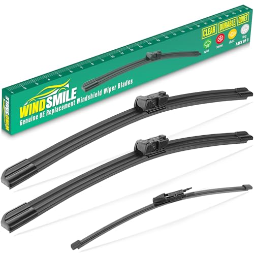 WINDSMILE 26 19 13 Windshield Wiper Blades Replacement for Range Rover Velar 2018 2019 2020 2021 2022 2023 2024 2025 Land Rover Velar L560 Premium All Weather Front Rear Wipers Set OEM Quality Pack of 3 - Image 1