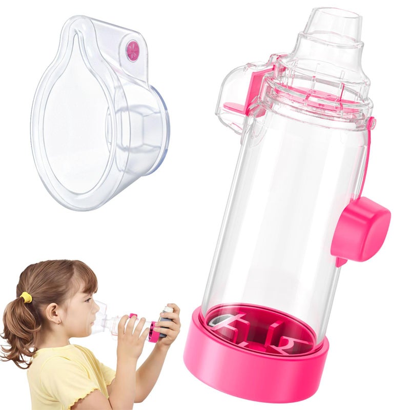 Ramixi Inhaler Spacer for Adult and Kids NESSI OTC SPACER (Pink/Kids) - Image 1
