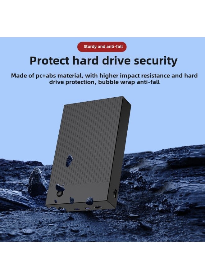3.5-inch Solid-state Mechanical Hard Disk Box High-speed Transmission USB3.0 External Multi-function Mobile Hard Disk Box-Color:3.5inch Stripes Multifunctional Hard Drive Enclosure - Image 3