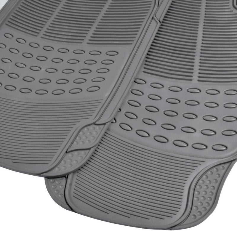 BDK ProLiner Heavy-Duty Rubber Floor Mats - Gray, 3 Piece Set - Image 3