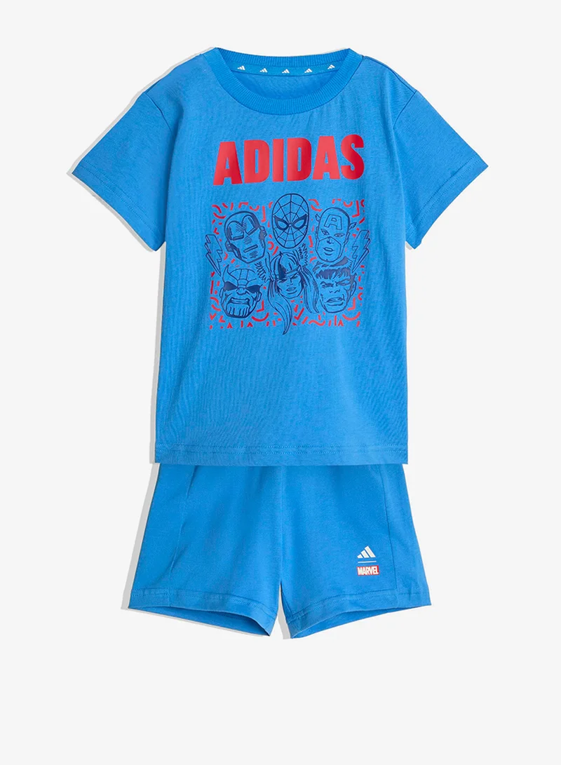 اديداس Infant  Marvel Avengers T-Shirt Set