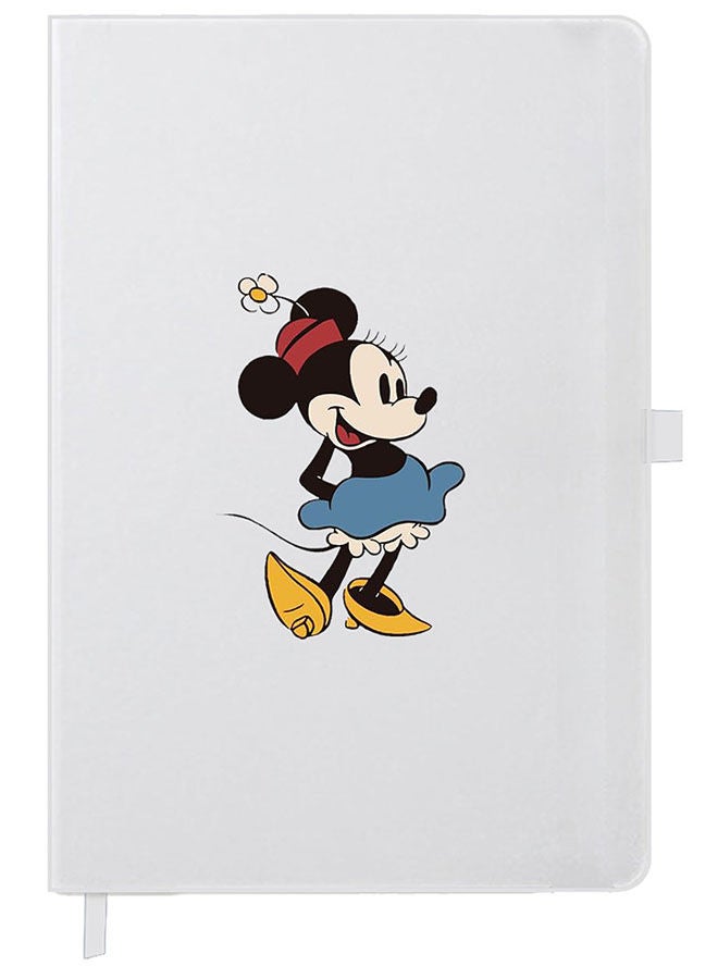 Theodor دفتر ملاحظات مصمم بحجم A5 غلاف سميك أبيض ميني - Image 1