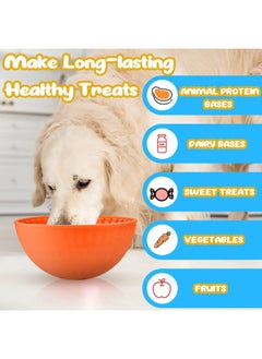 Patelai 4 Pcs Dog Lick Bowl Wobble Silicone Dog Slow Feeder Bowl Lick Mat Interactive Toy Enrichment Feeder for Cat Pet Oral Health for Boredom Anxiety Relief, Calming, 4 Colors  - Image 5