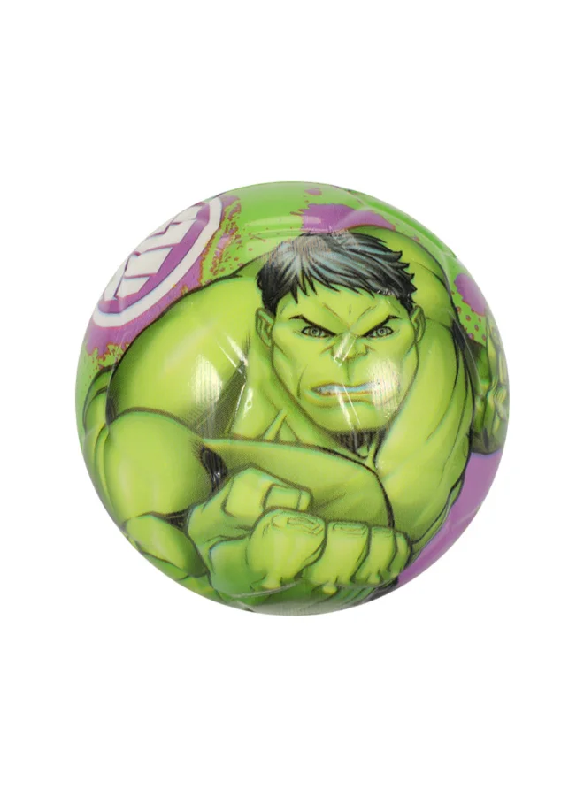 MARVEL The Hulk PU Foam Bouncy Ball for Kids Green and Purple 9 cm VJG24470-L