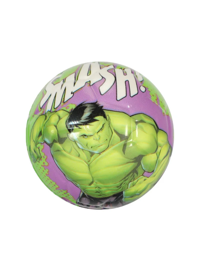 MARVEL The Hulk PU Foam Bouncy Ball for Kids Green and Purple 9 cm VJG24470-L