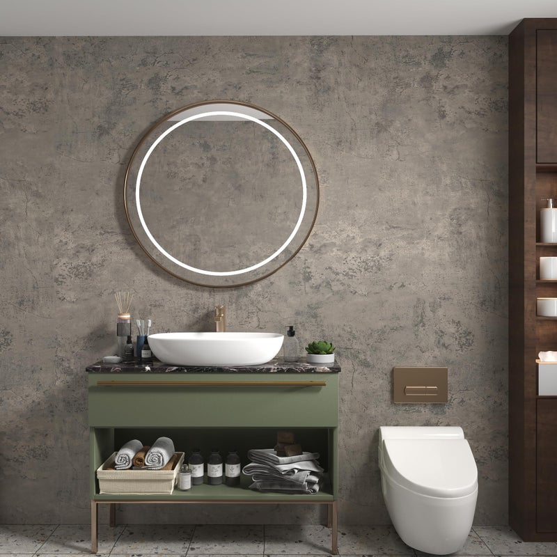 3yecao 16"Ã—354" Extra Thick Light Grey Concrete Wallpaper Peel and Stick 3D Faux Concrete Cement Contact Paper DIY Industrial Matte Textured Vinyl Wrap Removable Wall Sticker Bedroom Basement Garage - Image 2