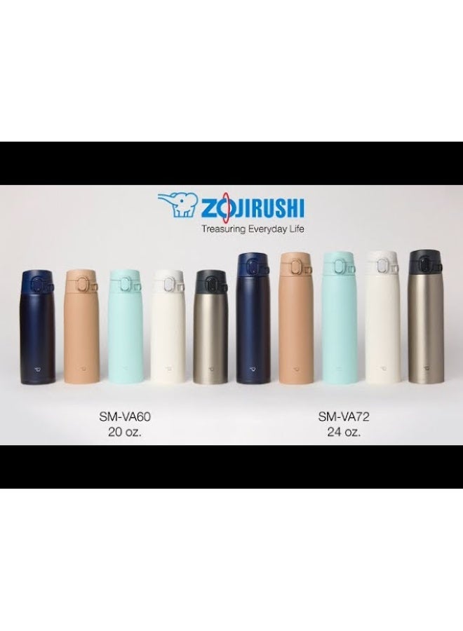 Zojirushi One Touch Stainless Insulated Steel Vacuum Bottle, SM-VA72-AD-NAVY - Image 2