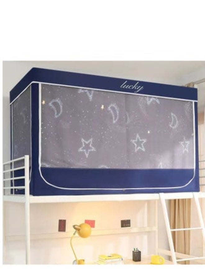 Arabest خيمة سرير مظلة ستارة ستارة تعتيم خيمة سرير مفرد ستارة قماش تظليل للطلاب مظلة سرير شبكة ناموسية حماية خصوصية النوم للطلاب - Image 4