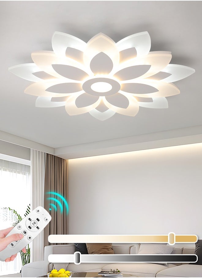 Dimmable LED Ceiling Light, 19.6-Inch Modern Ceiling Lamp with Remote Control, Adjustable Color Temperature (3000K-6000K) for Living Room, Bedroom, and Corridor, White Finish,79W - pzsku/ZFB4C3175F3C1CB057D61Z/45/_/1727538942/e189975b-9de7-4f83-a9cf-474167ec836e