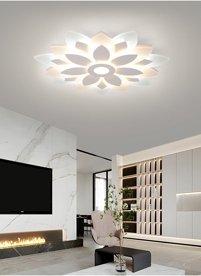 Dimmable LED Ceiling Light, 19.6-Inch Modern Ceiling Lamp with Remote Control, Adjustable Color Temperature (3000K-6000K) for Living Room, Bedroom, and Corridor, White Finish,79W - pzsku/ZFB4C3175F3C1CB057D61Z/45/_/1727538952/bbf61cdb-b6a1-4973-a6db-33613c039bd0