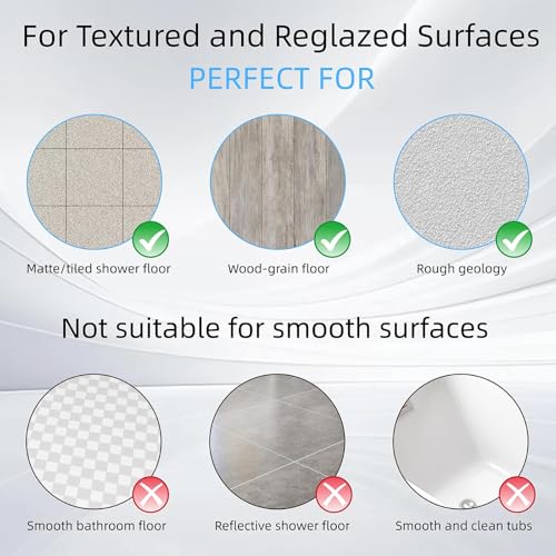 MeimeiDe Shower Mat Non Slip Silicone Soft Odorless Bathtub Mat Non Slip No Suction Cups for Refinished,Reglazed and Textured Bath Tub Mat 24 X 24 Inch Grey - Image 2