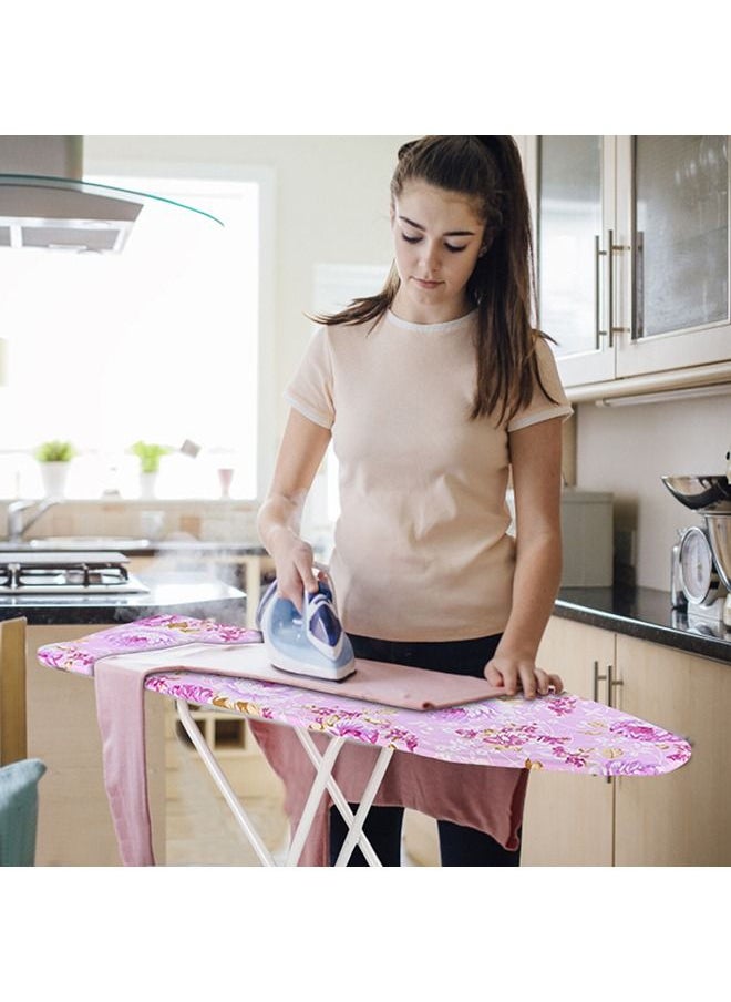 2-piece Household Home Ironing Board with Solid Iron Rest and 4-Step Height Adjustment for Home