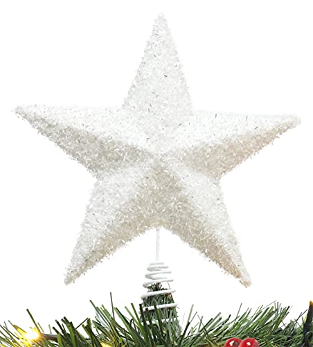 Christmas Concepts 11 Sparkling Tree Top Star Luxurious Christmas Decorations White - Image 1