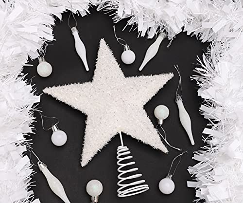 Christmas Concepts 11 Sparkling Tree Top Star Luxurious Christmas Decorations White - Image 3