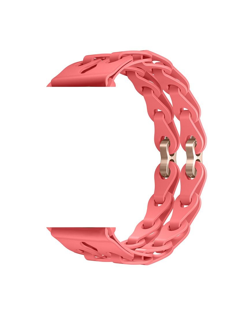 Y&D For Apple 42/44/45/49mm Fashion Hollow Silicone Bracelet Strap - Image 1