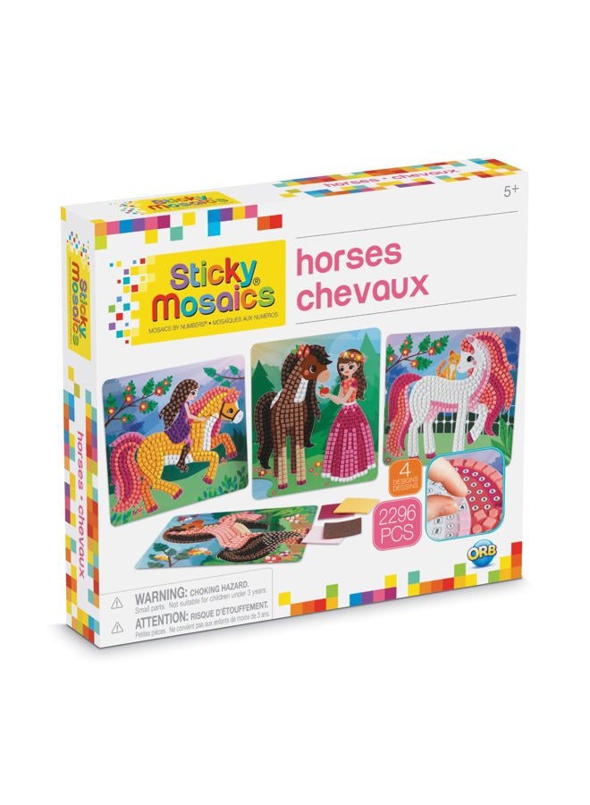 ORB 50993.0 Sticky Mosaics Horses, Multi - Image 1