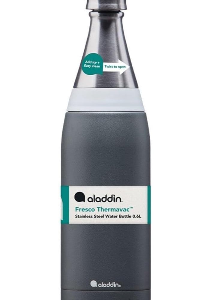 Aladdin Fresco Thermavac Stainless Steel Water Bottle 0.6L Slate Gray - Leakproof and BPA-Free - Image 4
