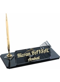 Sentez Tabletop Nameplate Business Card Holder Table Nameplate