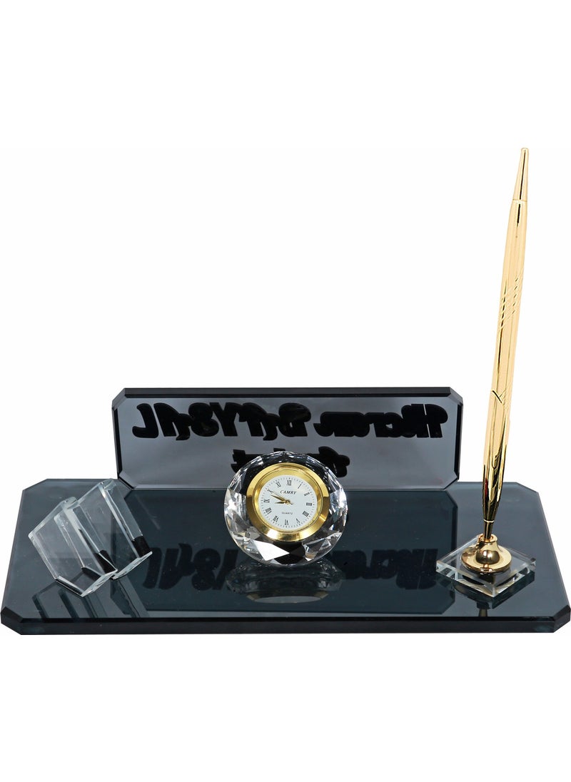 Sentez Masa Üstü İsimlik - Sentez Tabletop Nameplate Business Card Holder Table Nameplate - Image 1