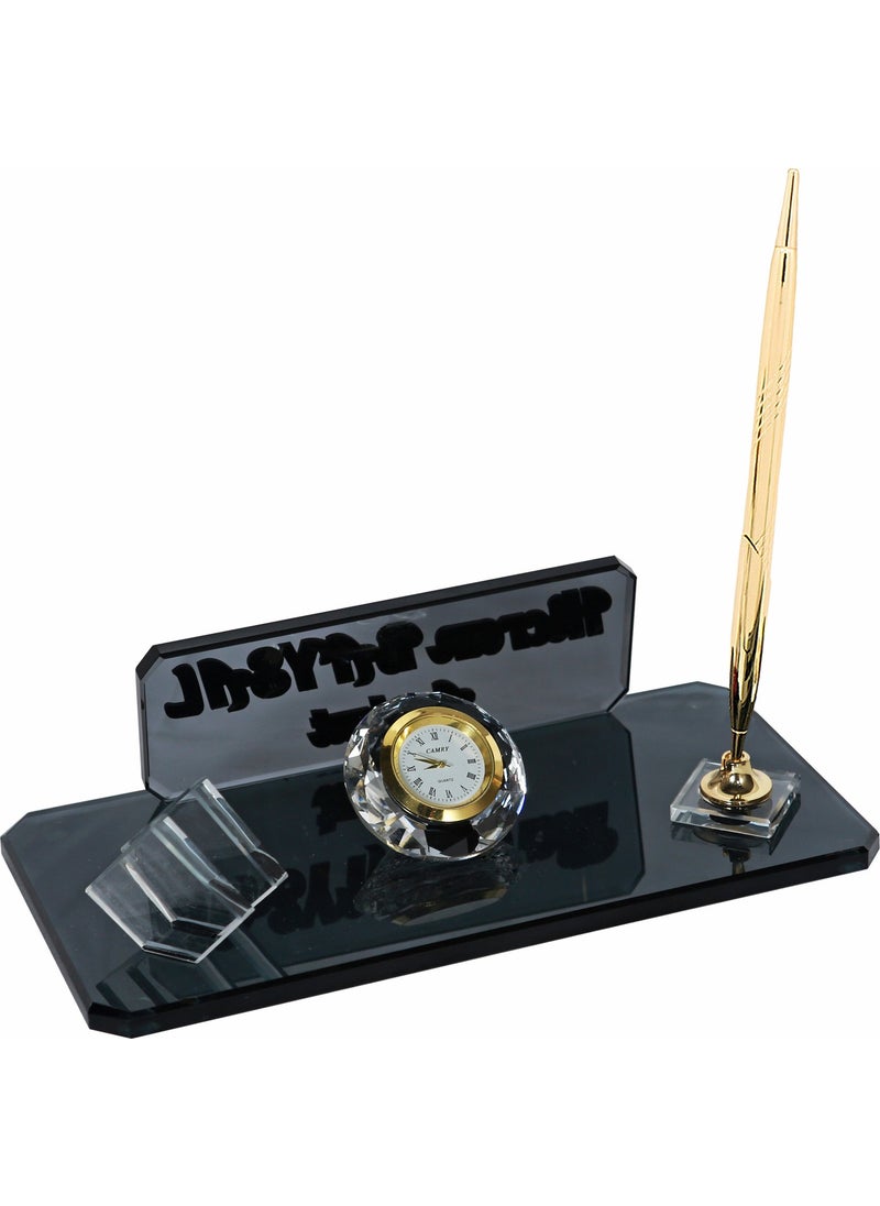Sentez Masa Üstü İsimlik - Sentez Tabletop Nameplate Business Card Holder Table Nameplate - Image 1