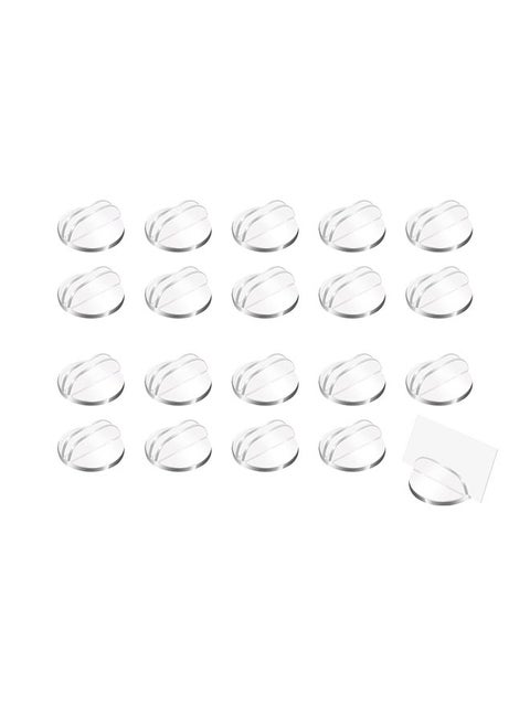 20 Pieces Translucent Card Stands, Miniature Acrylic Card Bases, Game Card Stands, Plastic Business Card Holders, Place Card Display Stand