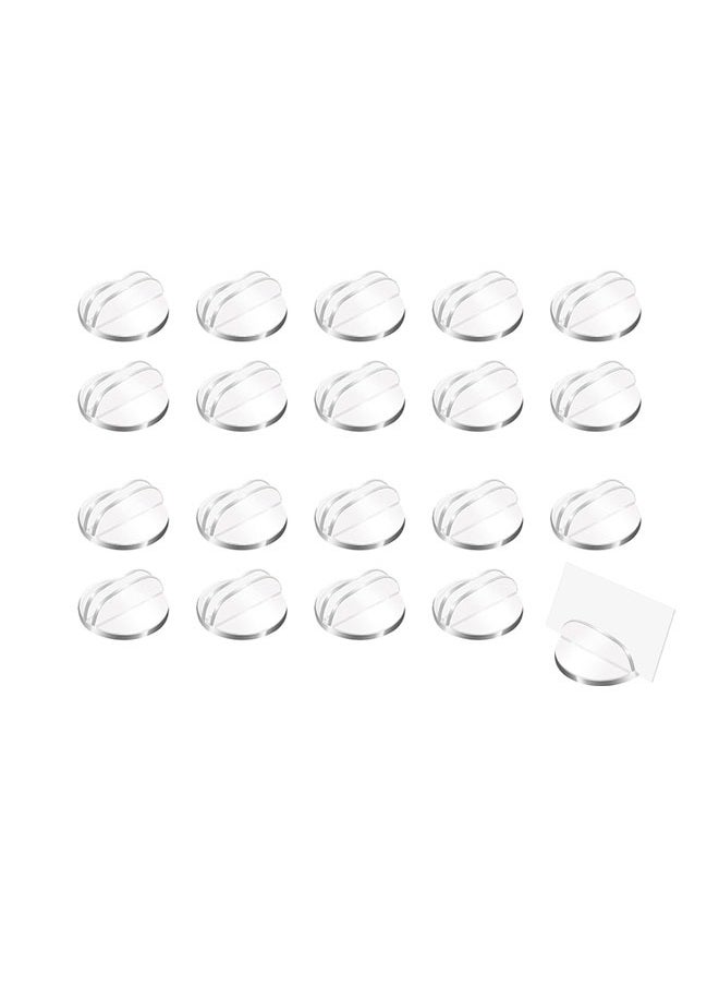 20 Pieces Translucent Card Stands, Miniature Acrylic Card Bases, Game Card Stands, Plastic Business Card Holders, Place Card Display Stand