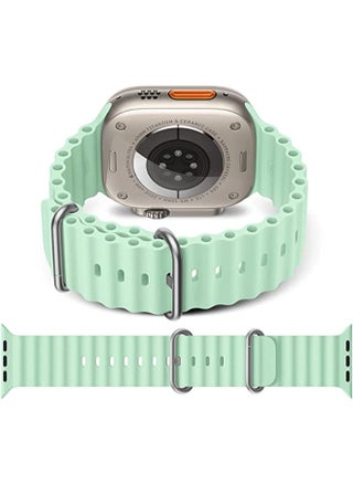 Newest Silicone Ocean Watch Band For Apple Watch Series 8 7 6 5 4 3 2 1 SE Compatible With Apple Watch Band 42mm 44mm 45mm 49mm Replacement Women Mens, Sport  slides Strap for iWatch Ultra - pzsku/ZFB4C7D26FCEBAF0728CCZ/45/_/1667155075/b84a913b-7d9c-4bd8-9c48-dd943c49def7