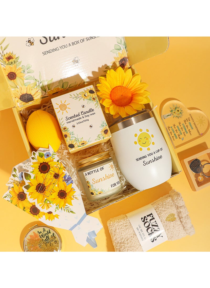 MissTiara Gift Basket for Women - Birthday Gift Box, Get Well Soon Gift Set Contains 10 Inspirational Gifts, Relaxing Spa Treatment Package for Women, Bestie Friendship, Female Friend Gift  - Image 3