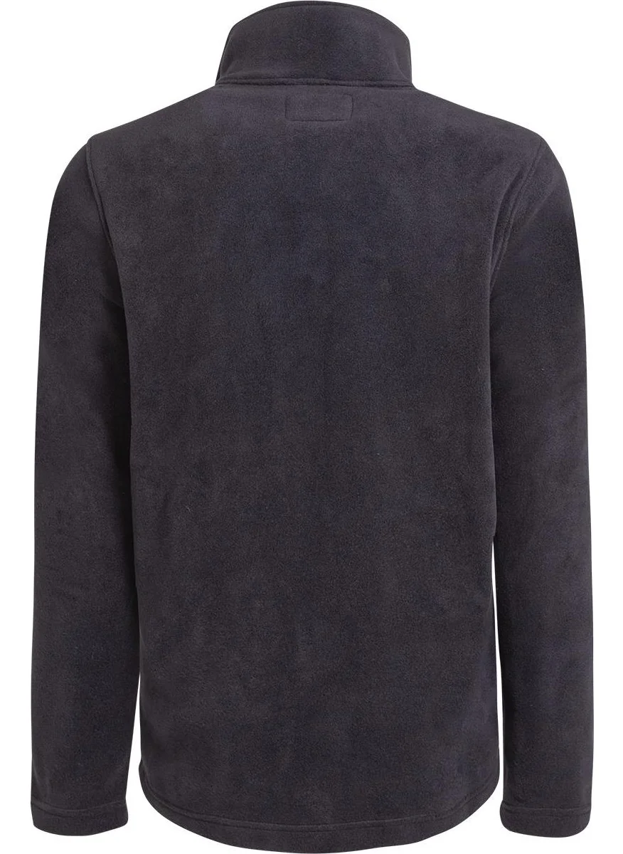 Oil Company Black Thermal Fleece Coat Unisex
