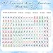 Soulchen 14 Inch Acrylic Blue American Mahjong Set 168 Blossom Numbered Tiles Tiles Bag and Portable Case Classic Complete Mahjong Set for Adult Collection Gift - Image 4