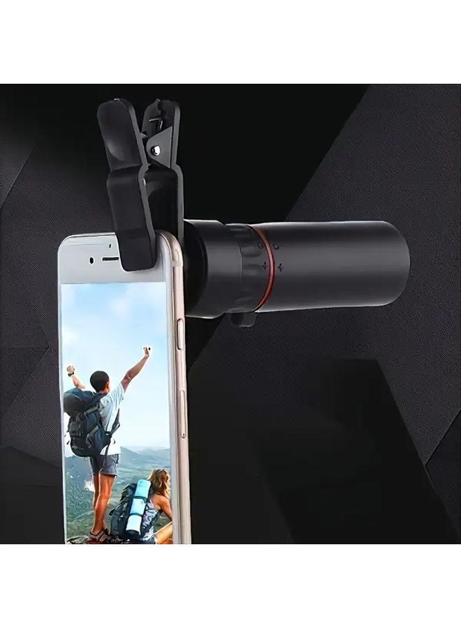 Black Mini HD Monocular Telescope Portable for Outdoor Travel Concert - Image 5