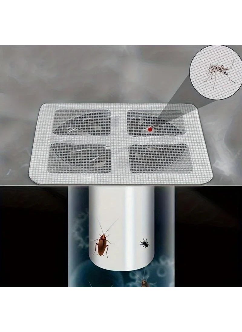 Angel Of Life 20 Pieces Adhesive Bathroom Drain Protector Hair Collector - Drain Insect Protective Drain Strainer  - Image 4