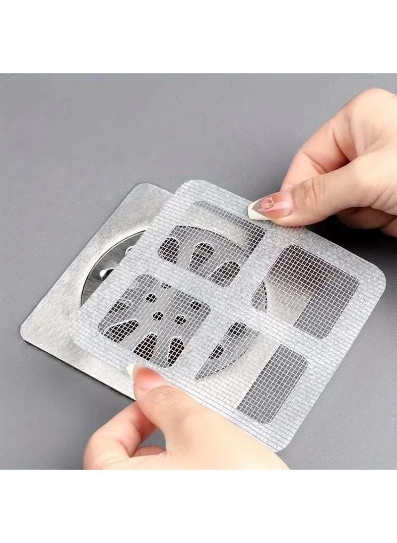 Angel Of Life 20 Pieces Adhesive Bathroom Drain Protector Hair Collector - Drain Insect Protective Drain Strainer