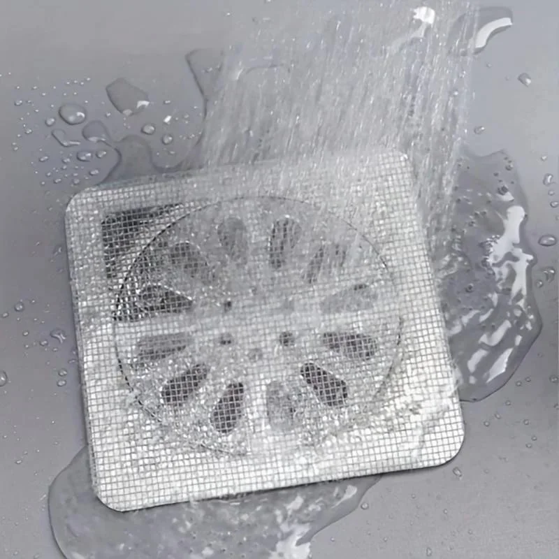 Angel Of Life 20 Pieces Adhesive Bathroom Drain Protector Hair Collector - Drain Insect Protective Drain Strainer