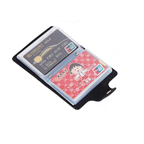 GreatDio® Pack of 2 Credit Card Holder/Business Cardholder/ATM Card/Visiting Card Holder/Debit Card Holder for Women Men- 12 Slot Holds Upto 24 Cards and Cheque Book Holder Combo (Black) - Image 5