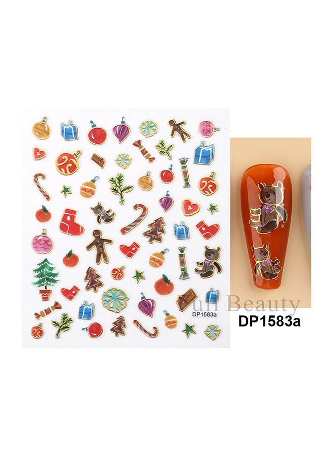 brunson ملصقات تصميم ثلاثي الأبعاد لتزيين الأظافر dp1583a - Image 3