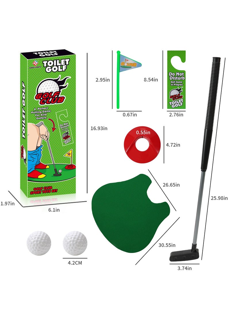 Golf Game- Practice Mini Golf in Any Restroom - Funny White Elephant Gag Gifts for Golfer, Useful White Elephant Gift Ideas, Golf Gifts for Men  - Image 3