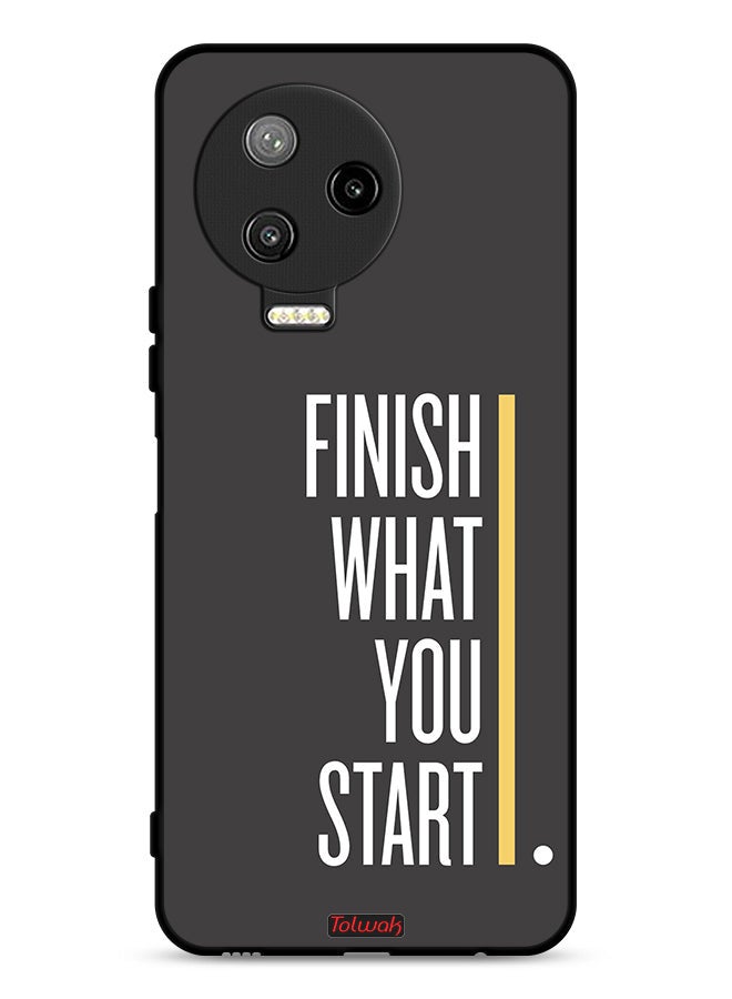 Tolwak Infinix Note 12 Pro 4G Protective Case Cover Finish What You Start - Image 1