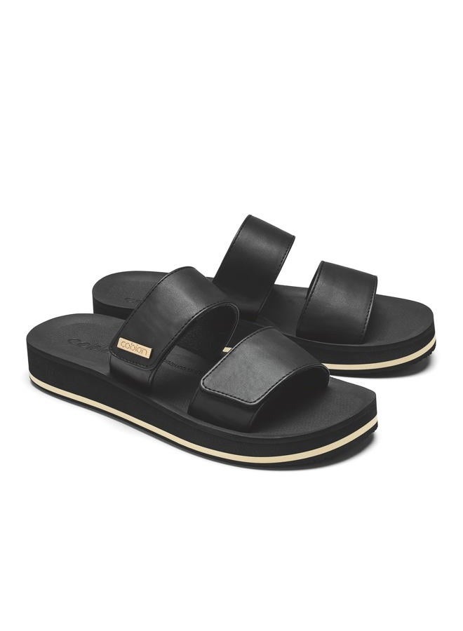 COBIAN Women's Dana Rise SANDAL, Black, 39 EU - Image 3