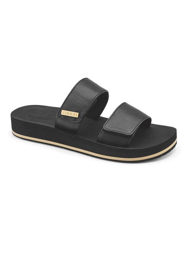 COBIAN Women's Dana Rise SANDAL, Black, 39 EU - Image 1