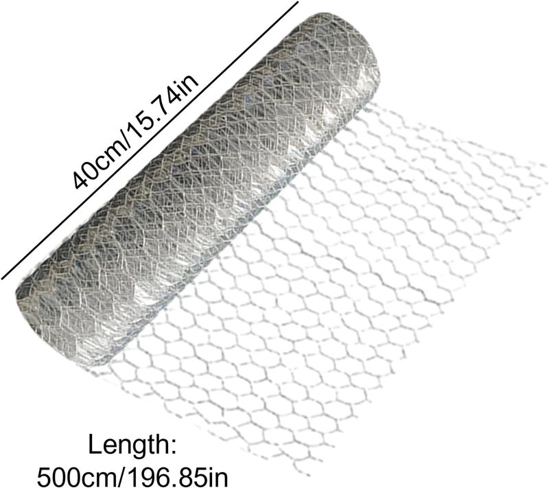Genérico Chicken Coop Netting, Wire Mesh Fence - Durable Galvanized Chicken Wire Chicken Fence Iron, Heavy Duty Garden Fence, Animal Barrier, Hexagonal Netting - Image 5