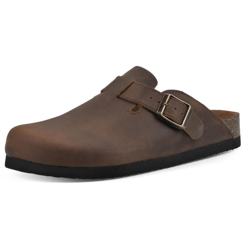 WHITE MOUNTAIN Bari Signature ComfortMolded Footbed Clog BrownSuede 5 M