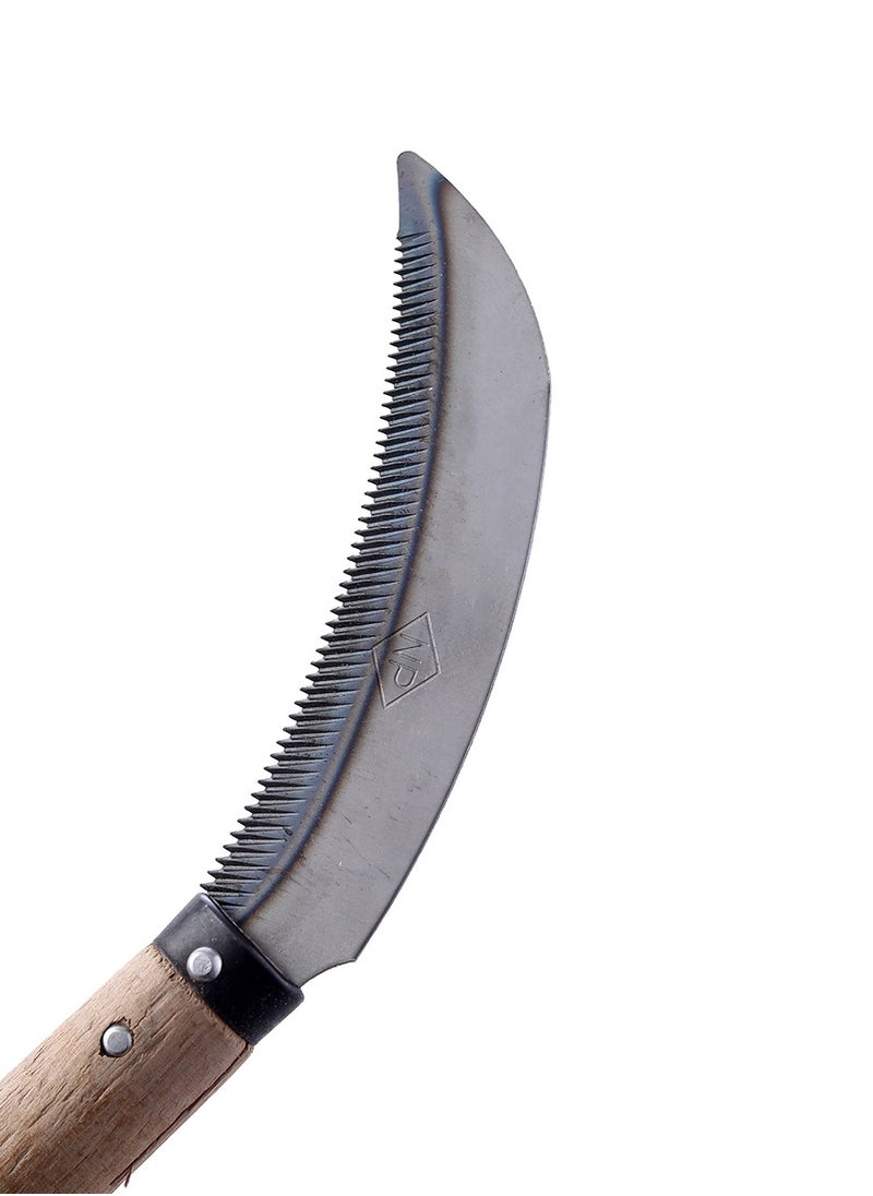 LAWAZIM - Grass Sickle 6.5 Inch |Gardening Tools, Remover, Hand Cutter Steel Blade and Wood Handle for Cutting Grass, Soil loosening, harvesting, Digging - Image 1