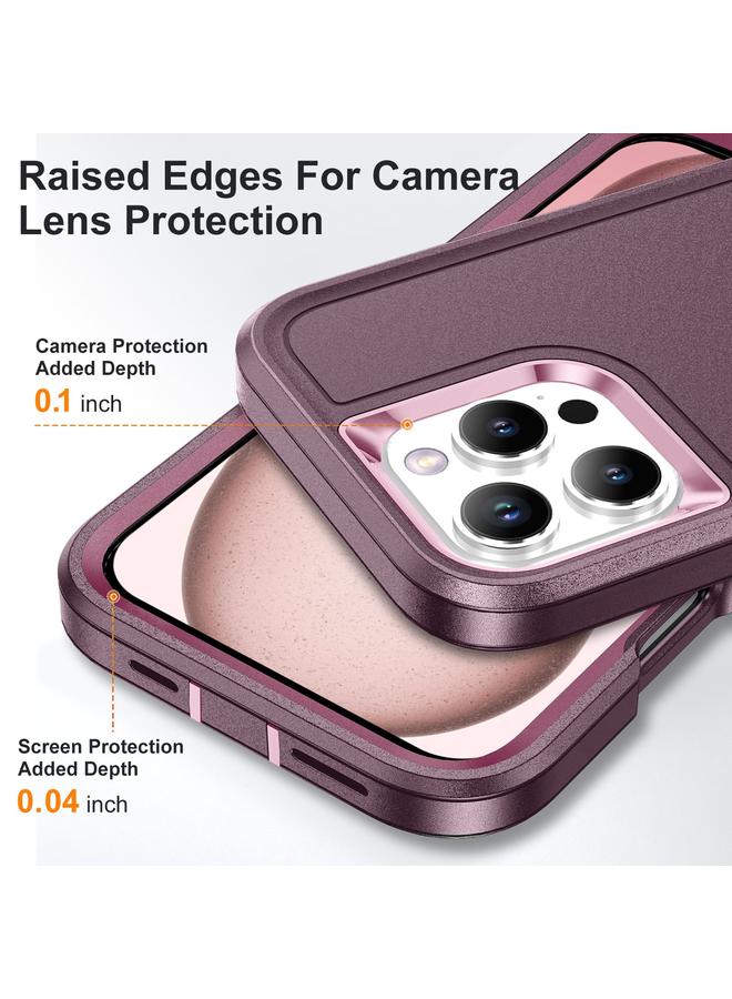 S-TOP Case For iPhone 16 Pro Rugged PC + Silicone Phone Case with Holder - Image 5