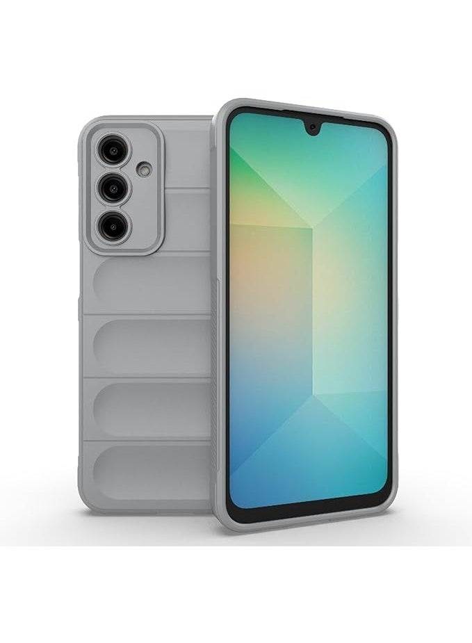 Compatible with Case for Samsung Galaxy A16 Heavy Duty Protective Case [Slim Fit] Shockproof Soft Flexible Protective Design Shock-Absorption TPU Cover With Camera Protection (Gray) - Image 1