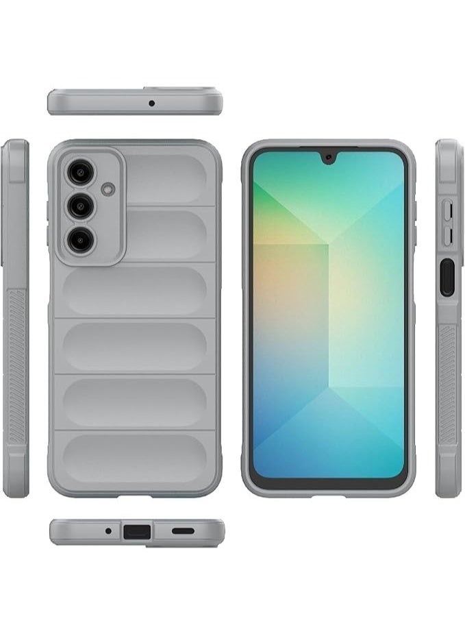 Compatible with Case for Samsung Galaxy A16 Heavy Duty Protective Case [Slim Fit] Shockproof Soft Flexible Protective Design Shock-Absorption TPU Cover With Camera Protection (Gray) - Image 2