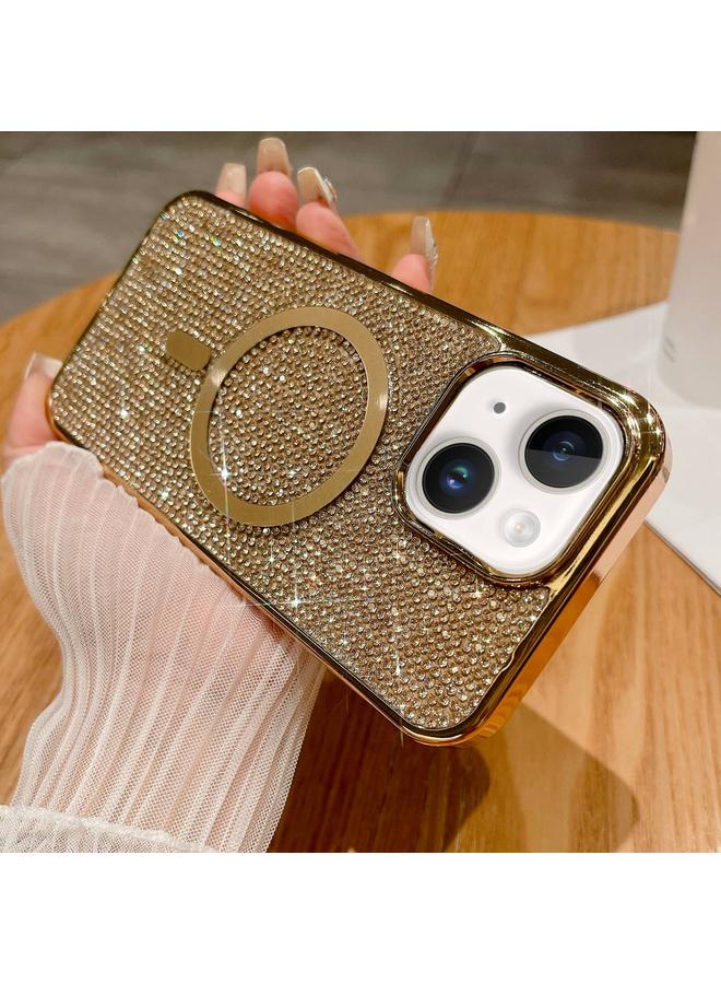 اس-توب جراب هاتف ماج سيف مطلي بالألماس لهاتف آيفون 15 - Image 1