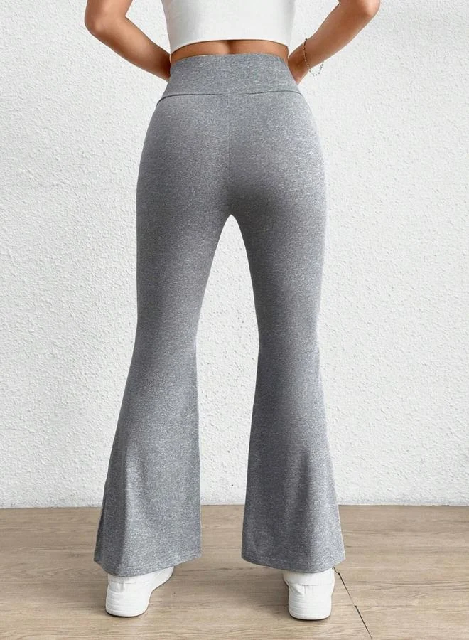 Take Two Solid High Waist Flared Pants